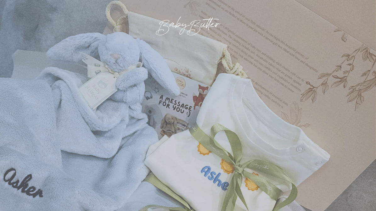 A personalised piece from the Baby Butter studio