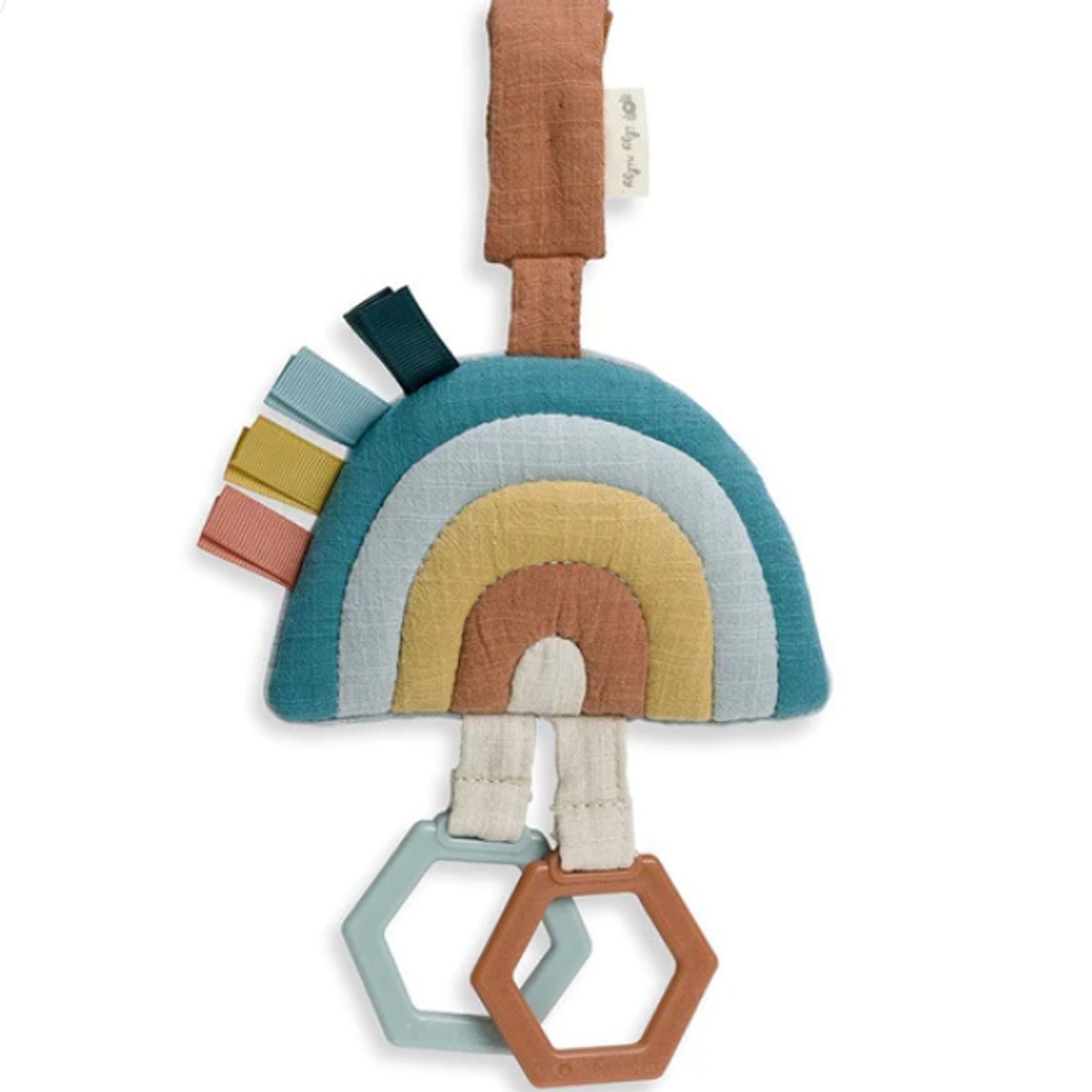 Bitzy Bespoke™ Ritzy Jingle Attachable Travel Toy - Rainbow