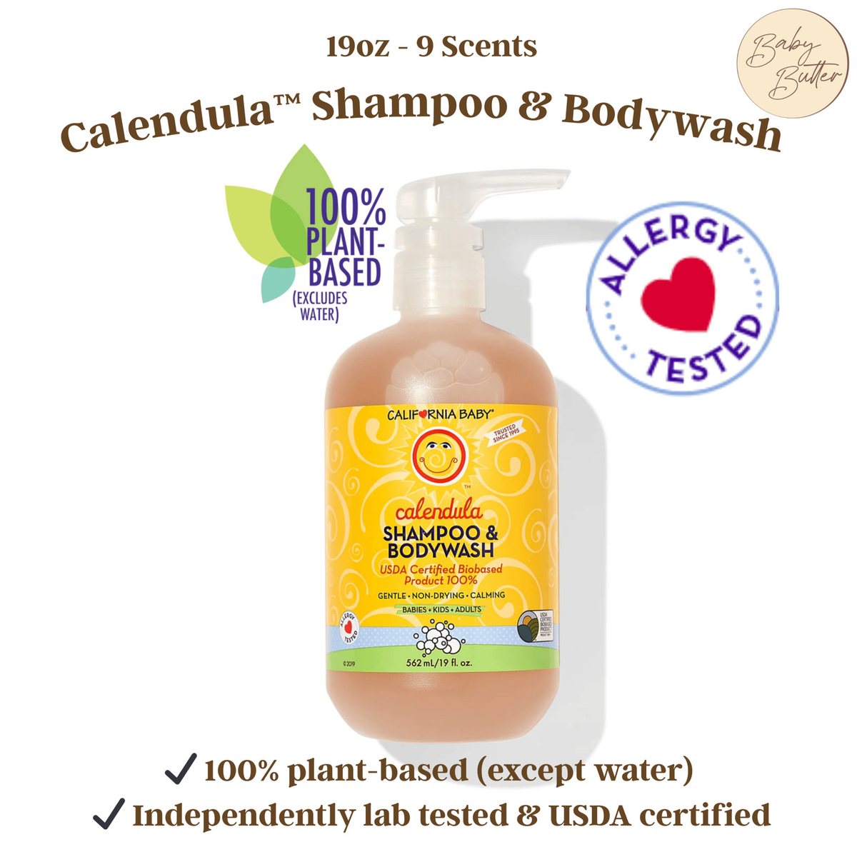 Calendula™ Shampoo &amp; Bodywash 19oz🧴🧼 - California Baby