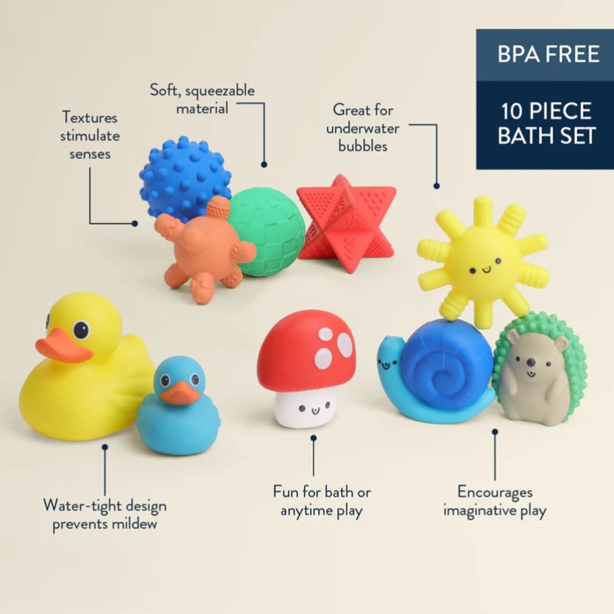 Itzy Ritzy Splash Gift Set™ 10-Piece Bath Toys, view 3